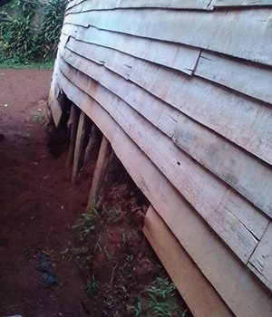 Earthquake damage to school in South Kivu